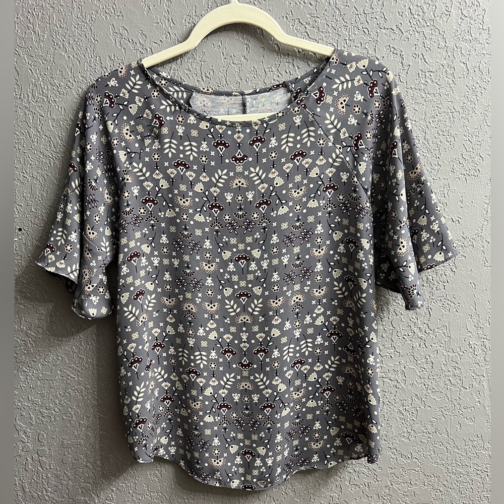 Loft flared sleeve blouse